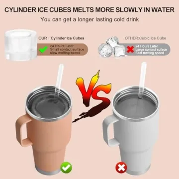 DDMY Ice Mold Silicone Tray for Tumbler Cups, 20-40 oz