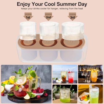 DDMY Ice Mold Silicone Tray for Tumbler Cups, 20-40 oz