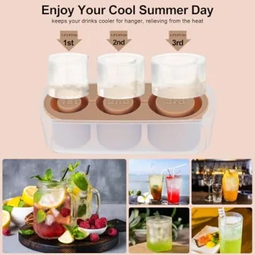 DDMY Ice Mold Silicone Tray for Tumbler Cups, 20-40 oz