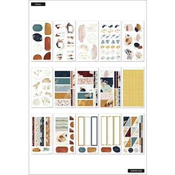 The Happy Planner Sticker Value Pack - Diary Planner & Journal Accessories - Watercolour Recovery Th...