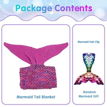 AmyHomie Mermaid Tail Blanket Perfect Gift for Girls