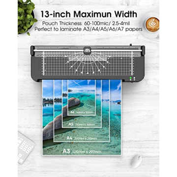 13 Inch A3 Laminator Machine with Built-in Trimmer & Tools
