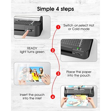 13 Inch A3 Laminator Machine with Built-in Trimmer & Tools