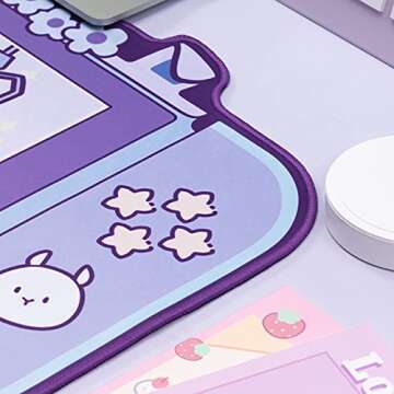 Large Rabbit Mouse Pad & Wrist Rest for Gaming & Work