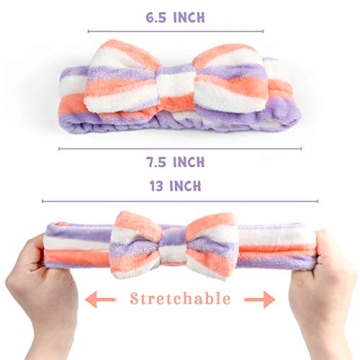 3 Otters 12PCS Bow Hair Bands - Soft, Fashionable Headbands