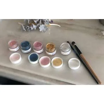 BAKELL Edible Luster Dust & Paint | LUSTER DUST Edible Powder | KOSHER Certified Paint, Powder & Dust | 100% Edible & Food Grade| Cakes, Vegan Paint & Dust (Peach Champagne, 4g)