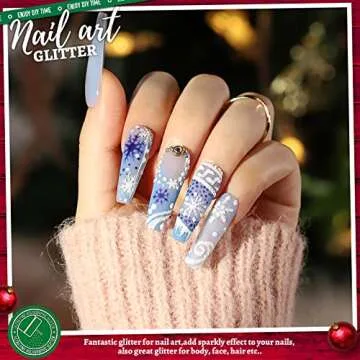 LEOBRO Iridescent Fine Glitter 150G for Crafts