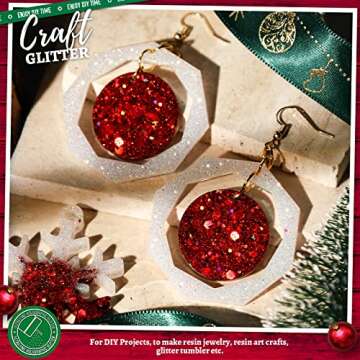 LEOBRO White Glitter, 150G/5.29OZ Glitter, Holographic White Fine Glitter, Extra Fine Glitter Powder, Iridescent Glitter for Resin Arts Crafts, DIY Tumblers Body Nail, Glitter for Christmas Decor