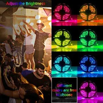 hunhun 66ft/20M LED Strip Lights Kit,LED Tape Strips,RGB LED Light Strips,Sync to Music,Smart App Strip Light,APP Controller,Light Strips for Room,Remote LED Lights for Bedroom Home Party