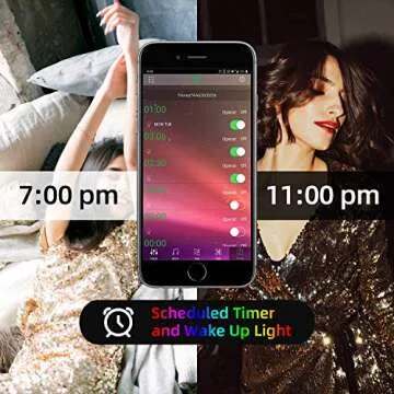 hunhun 66ft/20M LED Strip Lights Kit,LED Tape Strips,RGB LED Light Strips,Sync to Music,Smart App Strip Light,APP Controller,Light Strips for Room,Remote LED Lights for Bedroom Home Party