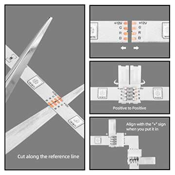 hunhun 66ft/20M LED Strip Lights Kit,LED Tape Strips,RGB LED Light Strips,Sync to Music,Smart App Strip Light,APP Controller,Light Strips for Room,Remote LED Lights for Bedroom Home Party