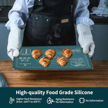 DANIA & DEAN Mother's Day Silicone Baking Mat - 26x16 Inch