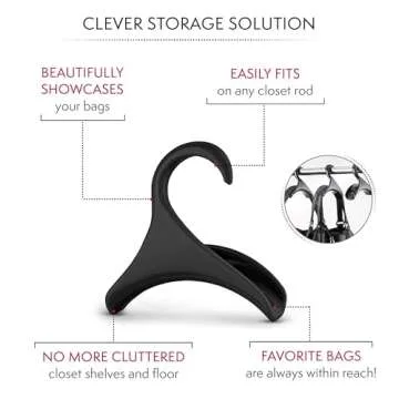 Bag-a-Vie Purse Hanger - Elegant Handbag Organizer Hooks