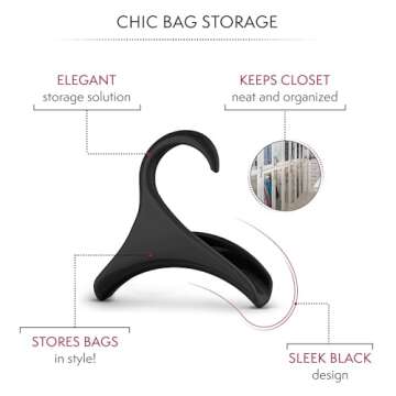 Bag-a-Vie Purse Hanger - Elegant Handbag Organizer Hooks