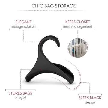 Bag-a-Vie Purse Hanger - Elegant Handbag Organizer Hooks