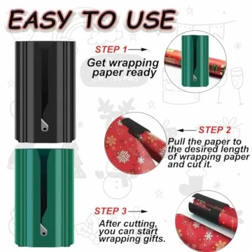 Auronp Wrapping Paper Cutter - Quick & Easy Gift Wrapping Tool