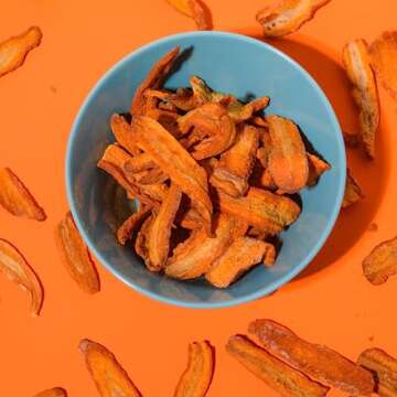 Rhythm Superfoods Carrot Sticks, Naked, Organic & Non-GMO, 1.4 Ounce each, Vegan/Gluten-Free Superfood Snacks, 4 count (Pack of 1)