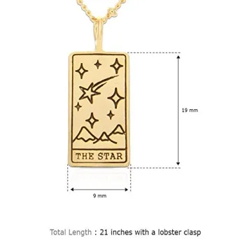 Stylish LAONATO Tarot Card Necklace for Elegant Women