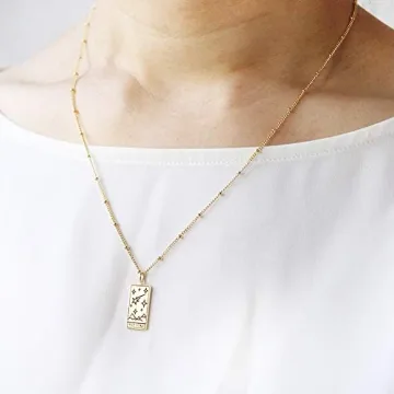 Stylish LAONATO Tarot Card Necklace for Elegant Women