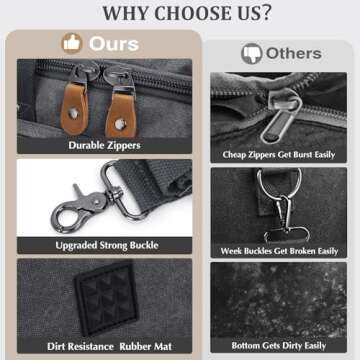 Gonex 50L Expandable Duffel Travel Bag - Stylish & Durable