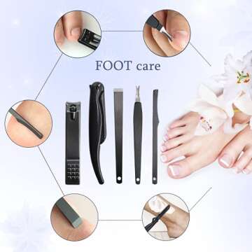 Professional Nail Clippers Pedicure Kit for Adults
