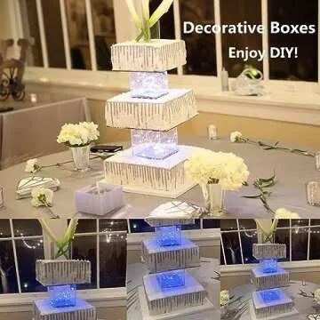 Cliselda Clear Acrylic Display Boxes Set for Events