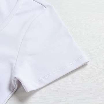 Artfish Women's Slim Fitted Crop Top - Casual Summer Essential