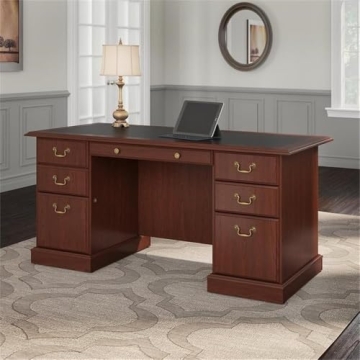 Pemberly Row Executive Wood Desk - Stylish and Functional