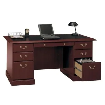 Pemberly Row Executive Wood Desk - Stylish and Functional