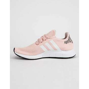 adidas Originals Women's Swift Running Shoe Sneaker, Black/White/Pink, 9