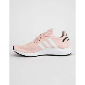 adidas Originals Women's Swift Running Shoe Sneaker, Black/White/Pink, 9