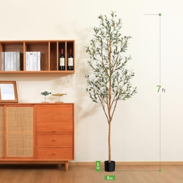 Kazeila 7FT Artificial Olive Tree for Home Decor