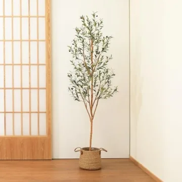 Kazeila 7FT Artificial Olive Tree for Home Decor