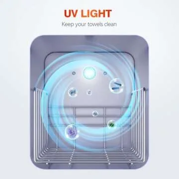 Hot Towel Warmer, Spa Towel Cabinet 5L Professional Mini Towel Heater, Towel Warmer for Facials SPA Barbershop Esthetician (White)