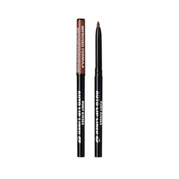 Ruby Kisses Auto Lip Liner Pencil (Brown 3 Pack) - Long Lasting & Non-Fading