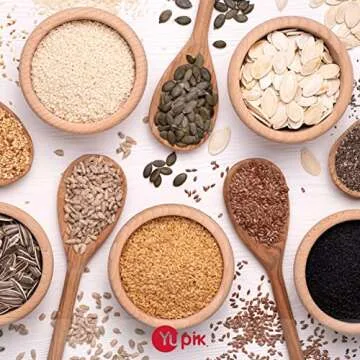 Yupik Organic Kamut Grains, 2.2 lb (35.2 oz), Non-GMO, Vegan, Kosher, Raw Whole Grains, Khorasan Wheat, Nutty Flavor, Source of Fiber & Iron, Ideal for Cooking & Sprouting