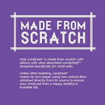 carefresh 99% Dust Free Natural Paper Small Pet Bedding with Odor Control, 56 L (Pack of 4)