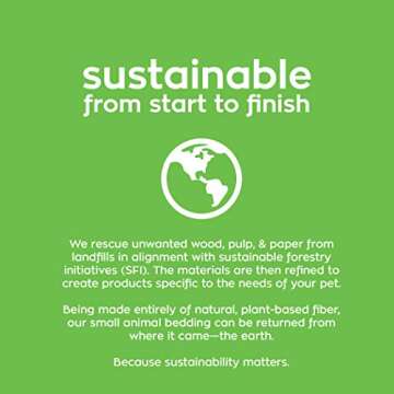 carefresh 99% Dust Free Natural Paper Small Pet Bedding with Odor Control, 56 L (Pack of 4)