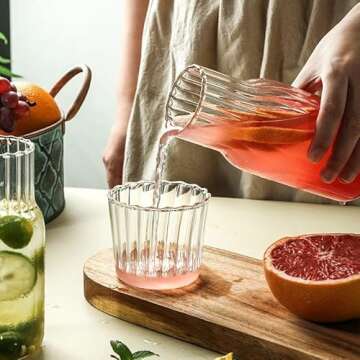 Vintage Bedside Water Carafe Set for Stylish Hydration