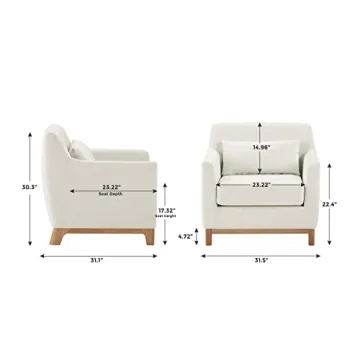 Elegant Extra Deep Accent Chair for Cozy Spaces