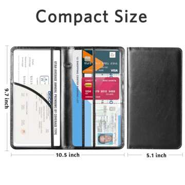 CoBak Car Registration Holder - Stylish Document Organizer