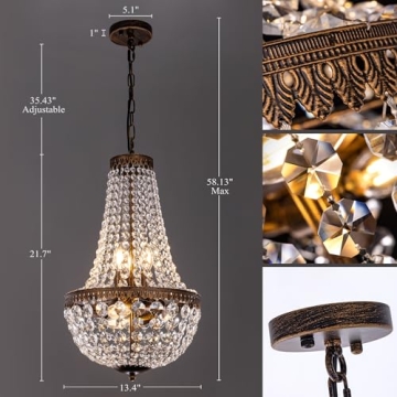 Elegant Wellmet French Crystal Chandelier for Your Home