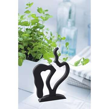 Lovers Gaze Iron Sculpture - Romantic Gift for Couples