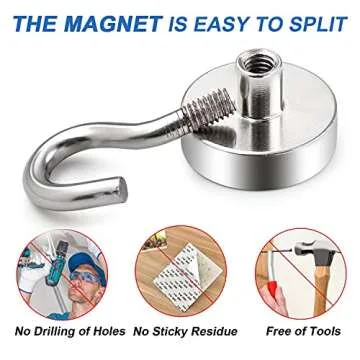 LOVIMAG Strong Magnetic Hooks - 30lbs for Cruise & Kitchen