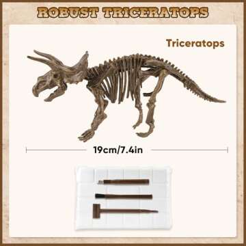 VIBIRIT Dig Up Dinosaurs Skeleton Set for Kids