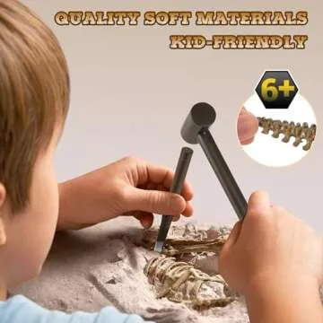 VIBIRIT Dig Up Dinosaurs Skeleton Set for Kids