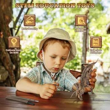 VIBIRIT Dig Up Dinosaurs Skeleton Set for Kids