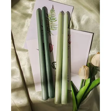 Viyffo Gradient Taper Candles Set for Beautiful Decor