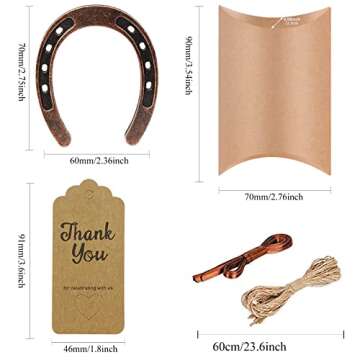 Lucky Horseshoe Favors for Weddings and Parties