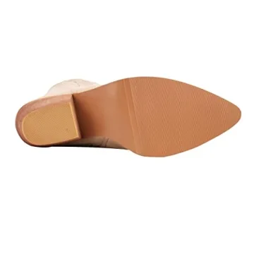 Reitoye Women's Western Cowboy Boots Embroidery Knee High